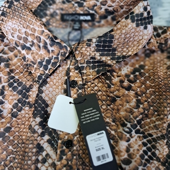 Fashion Nova Sariyah Snakeskin Shirt - Picture 9 of 12